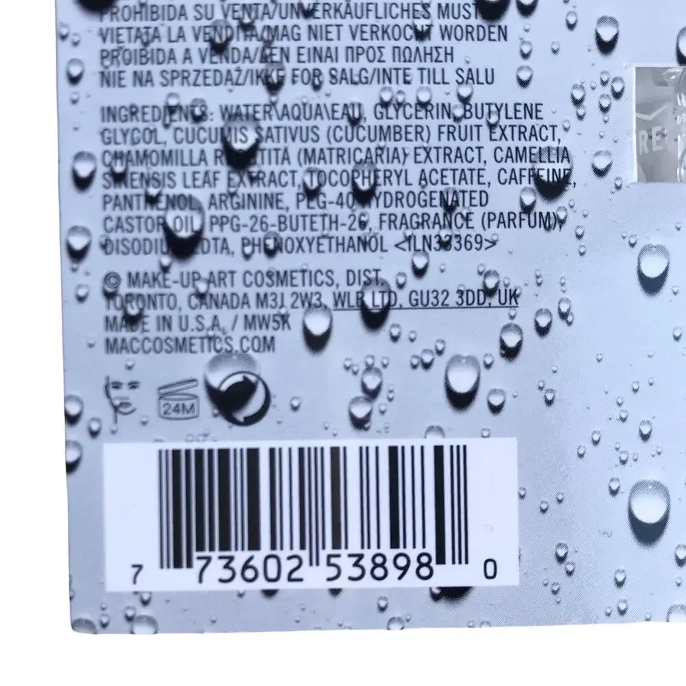 MAC Studio Fix + Setting Spray Mini Travel Size NWT Hydrating Finishing Mist